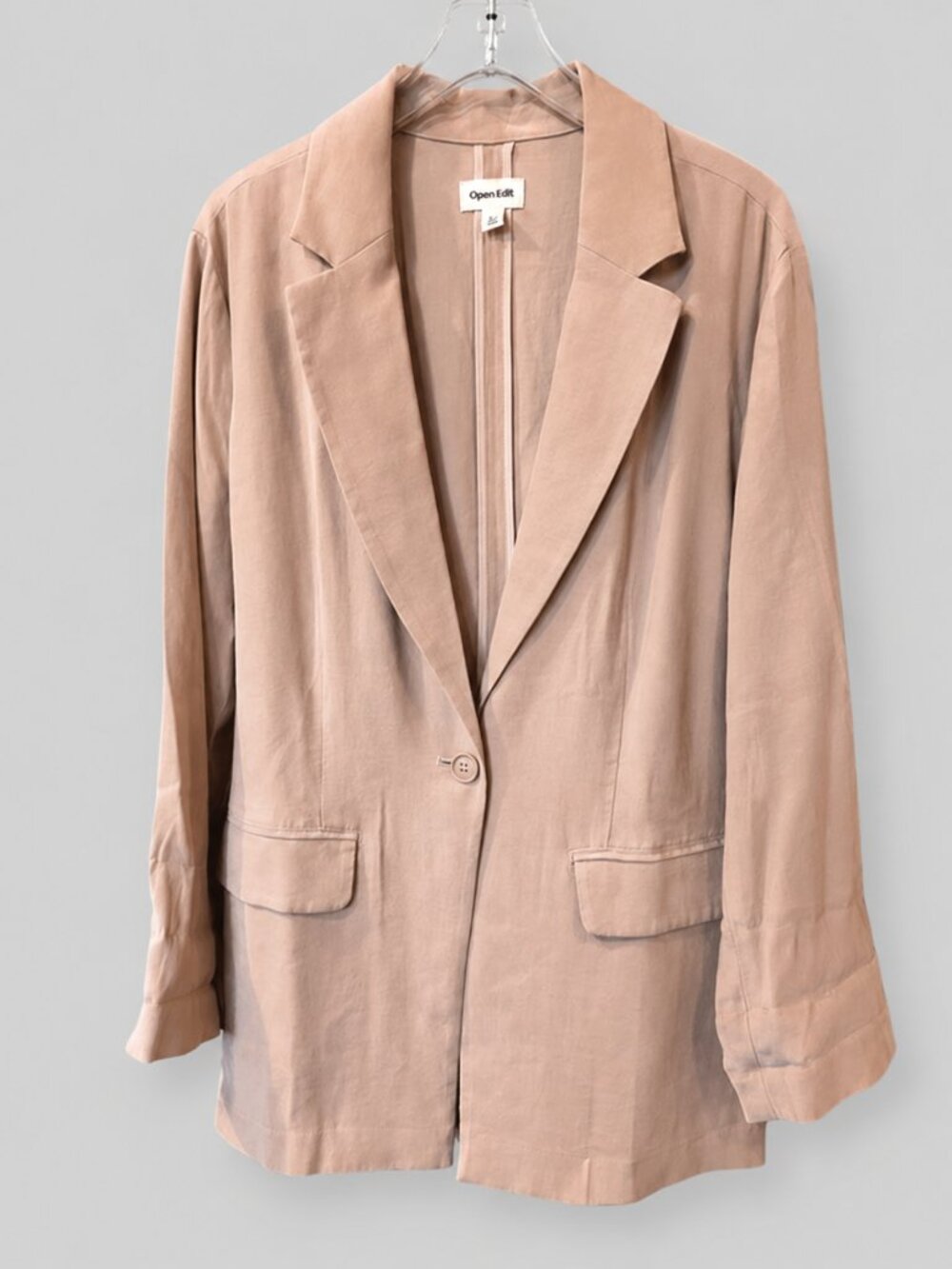 Open Edit Blush Pink Tailored Blazer – Size Medium